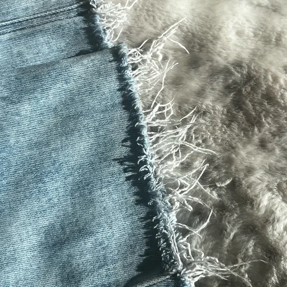 Paige High Rise Cindy Straight Jeans Women's Size 27 Blue Acid Wash Raw … - Picture 6 of 8